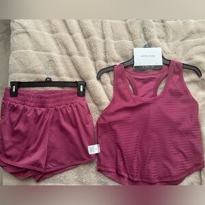 Hippie Rose set, pink, mesh XS
